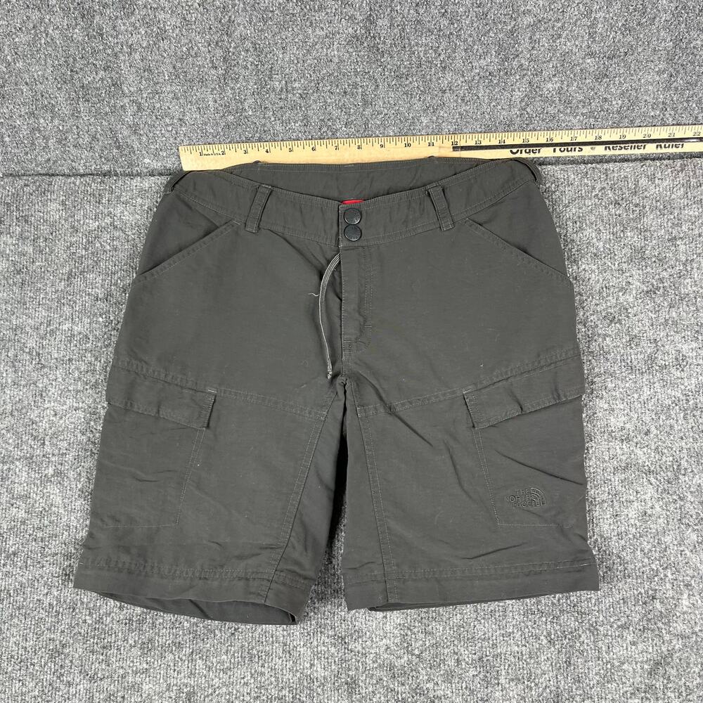 The North Face Shorts Womens Size 6 Gray Cargo Hiking Outdoor Casual